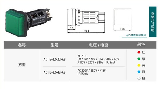 方型信号灯